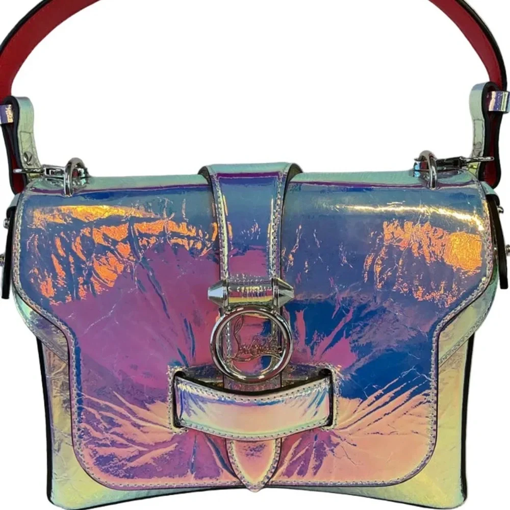 CHRISTIAN LOUBOUTIN
Rubylou Metallic Iridescent Leather Shoulder Dust Bag COA - Picture 6 of 17